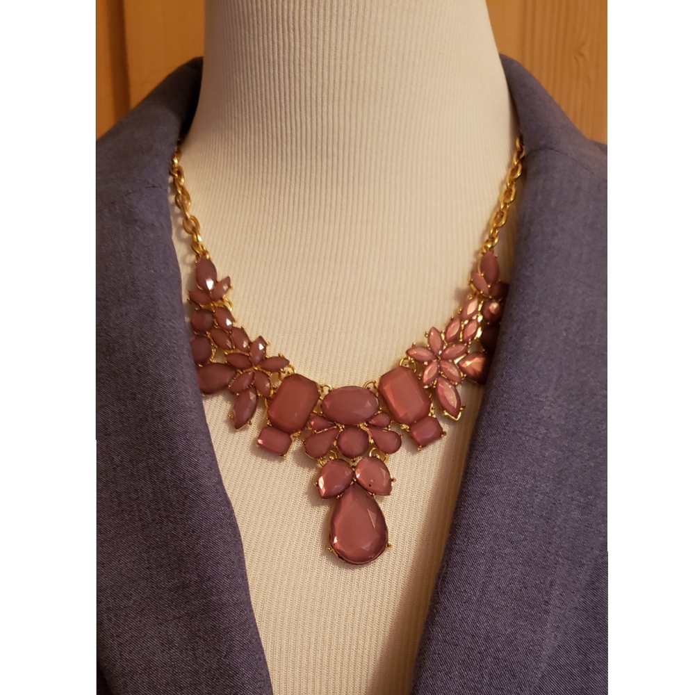 NECKLACE Women's Fashion Jewelry Gold/Brown